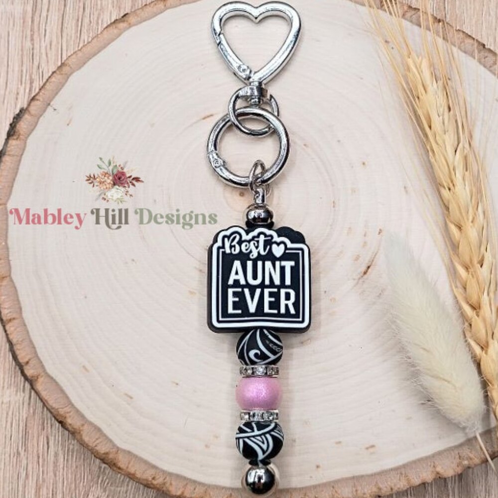 Aunt Keychain - Best Aunt Ever Gift - Aunt to Be Gift Idea - New Aunt Gift  NEW!